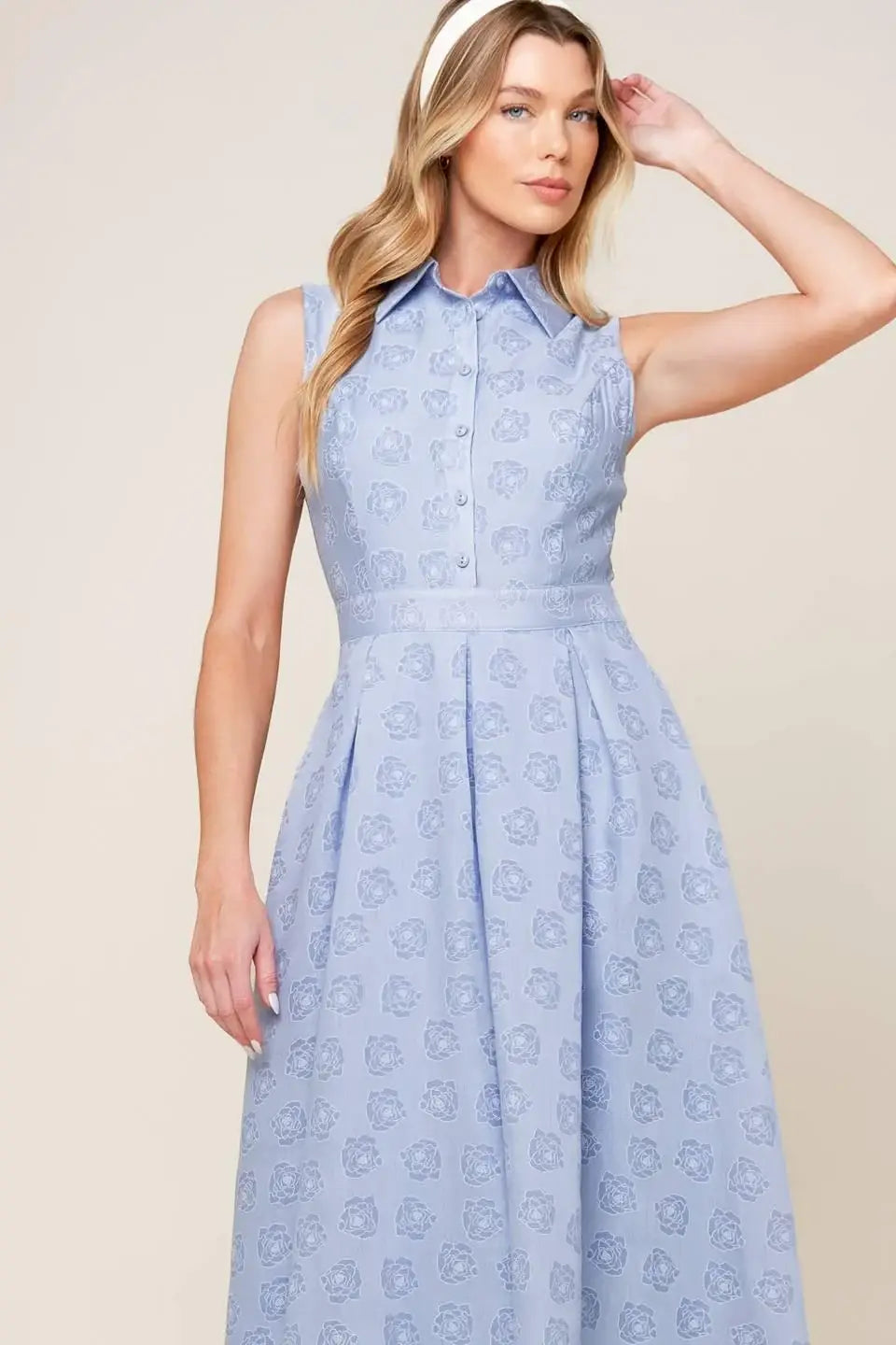 GRAND ENTRANCE WOVEN MIDI DRESS - Flying Tomato - Flyclothing LLC