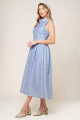 GRAND ENTRANCE WOVEN MIDI DRESS - Flying Tomato - Flyclothing LLC