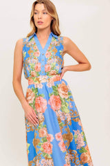 LOST IN A DREAM WOVEN MIDI DRESS - Flying Tomato - Flyclothing LLC