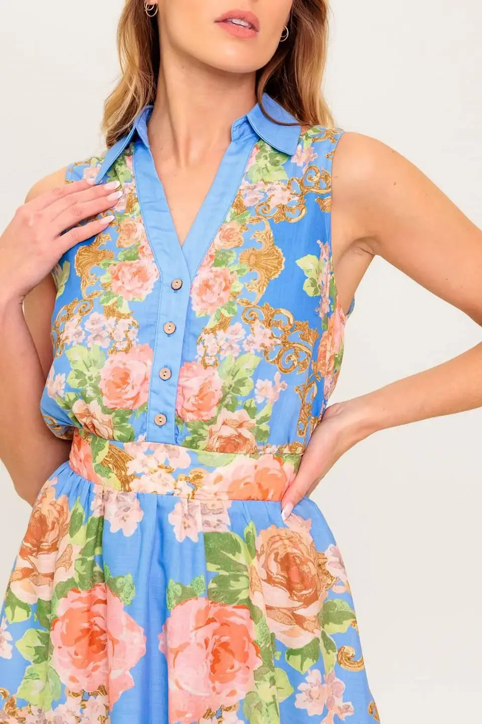 LOST IN A DREAM WOVEN MIDI DRESS - Flying Tomato - Flyclothing LLC