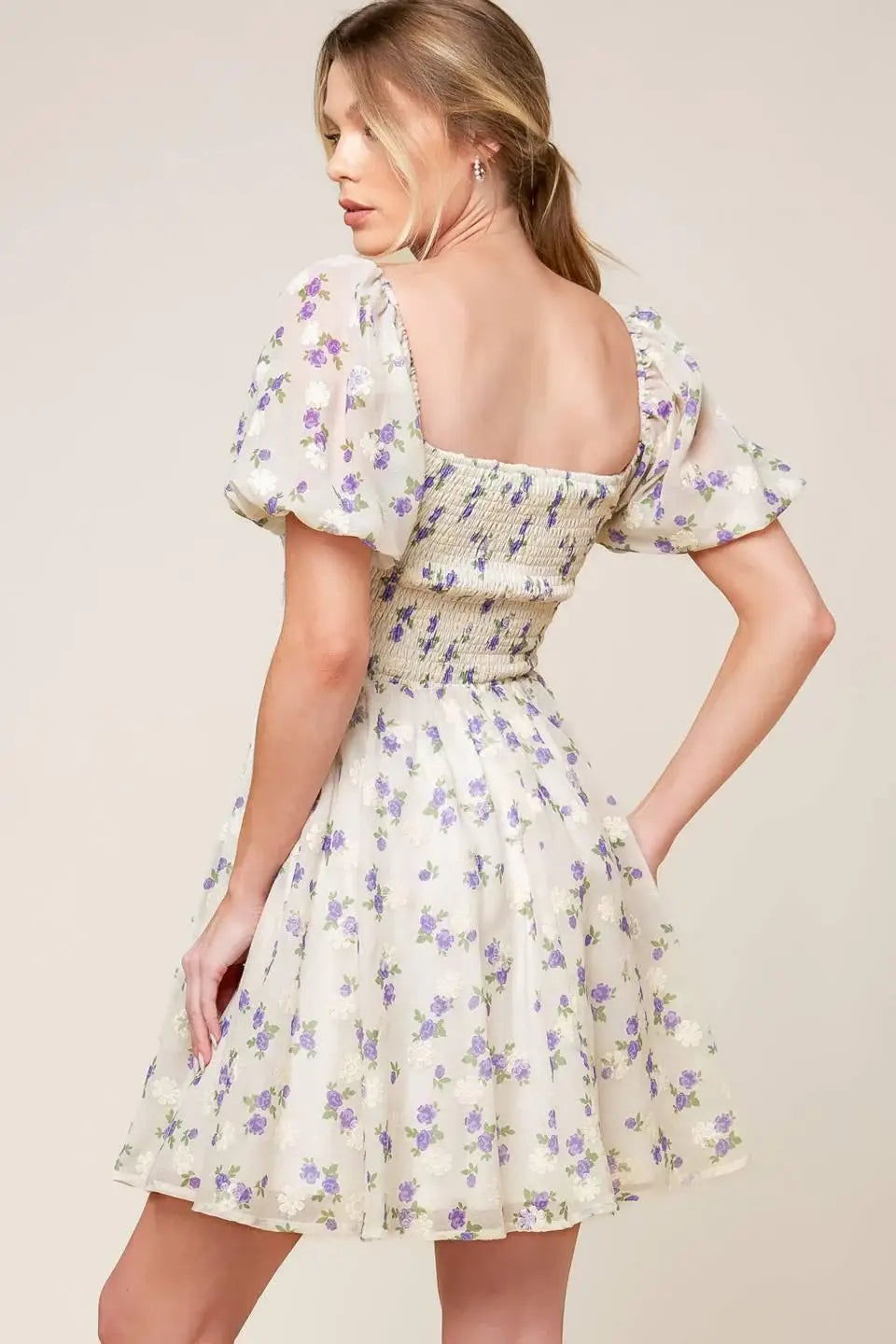 MAKING CONNECTIONS CREAM WOVEN MINI DRESS - Flying Tomato - Flyclothing LLC
