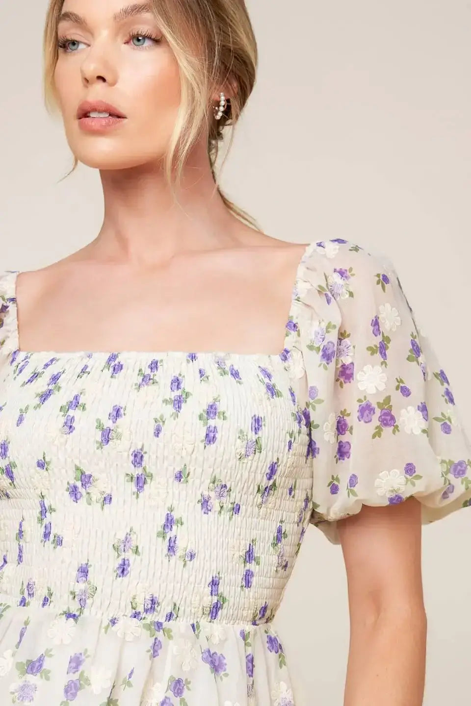 MAKING CONNECTIONS CREAM WOVEN MINI DRESS - Flying Tomato - Flyclothing LLC