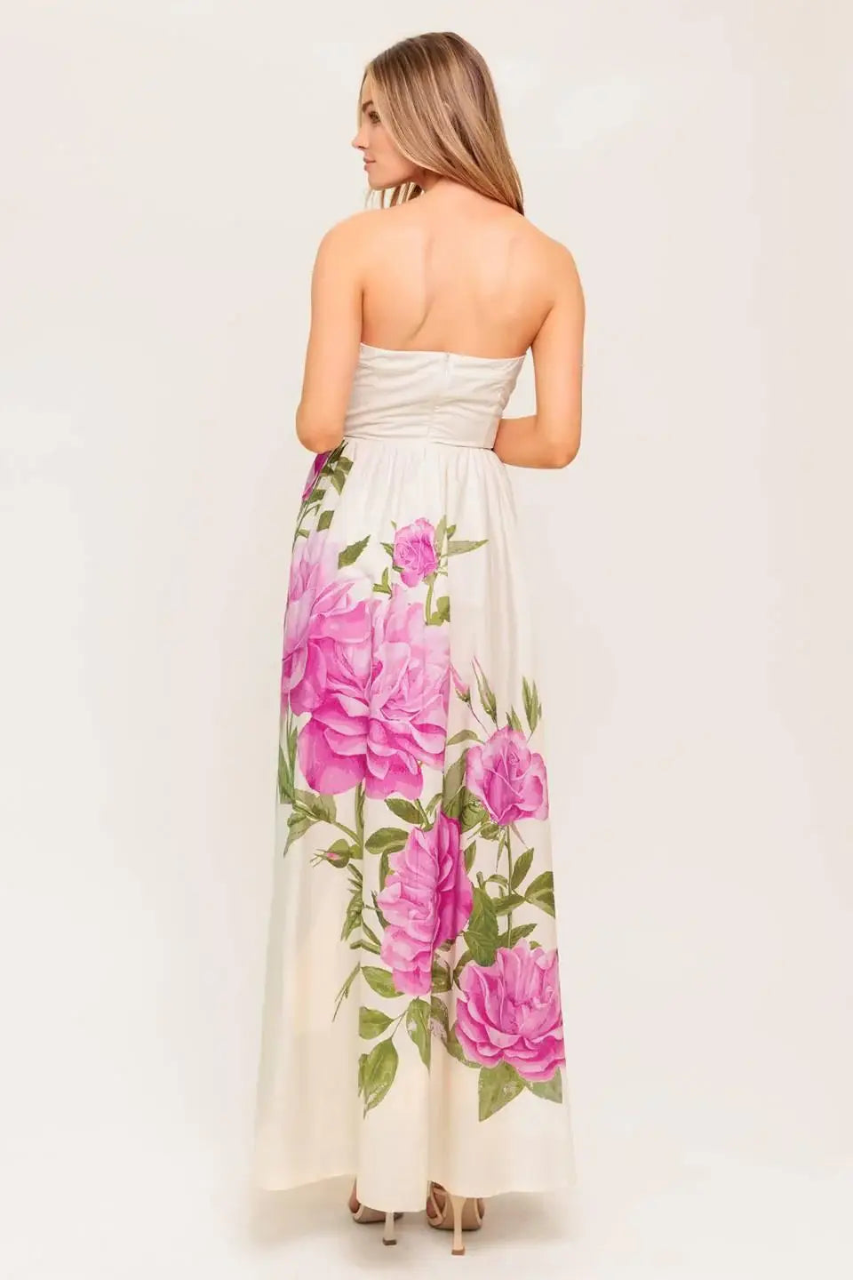 CAUGHT IN THE BREEZE FLORAL WOVEN MAXI DRESS - Flying Tomato - Flyclothing LLC