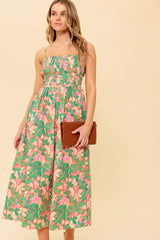 STORYTELLING WOVEN MIDI DRESS - Flying Tomato - Flyclothing LLC