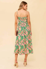 STORYTELLING WOVEN MIDI DRESS - Flying Tomato - Flyclothing LLC
