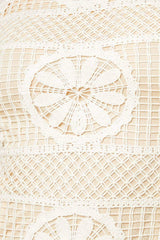 PRETTIEST ENERGY CREAM LACE MIDI DRESS - Flying Tomato - Flyclothing LLC