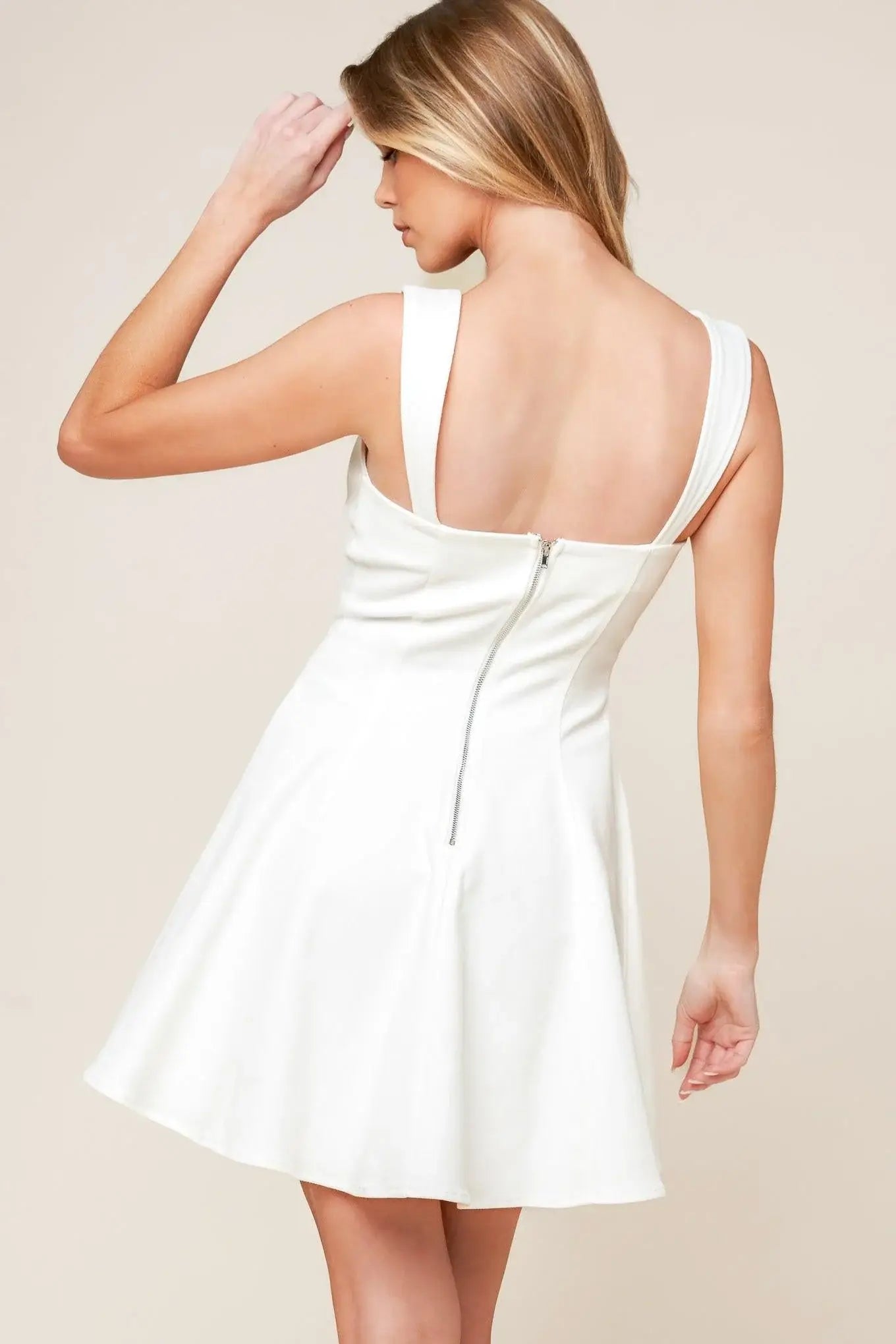 LAST YOUR CHANCE DENIM WOVEN MINI DRESS - Flying Tomato - Flyclothing LLC