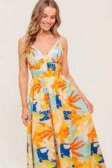 DAWN PETAL KISS WOVEN MIDI DRESS - Flying Tomato - Flyclothing LLC