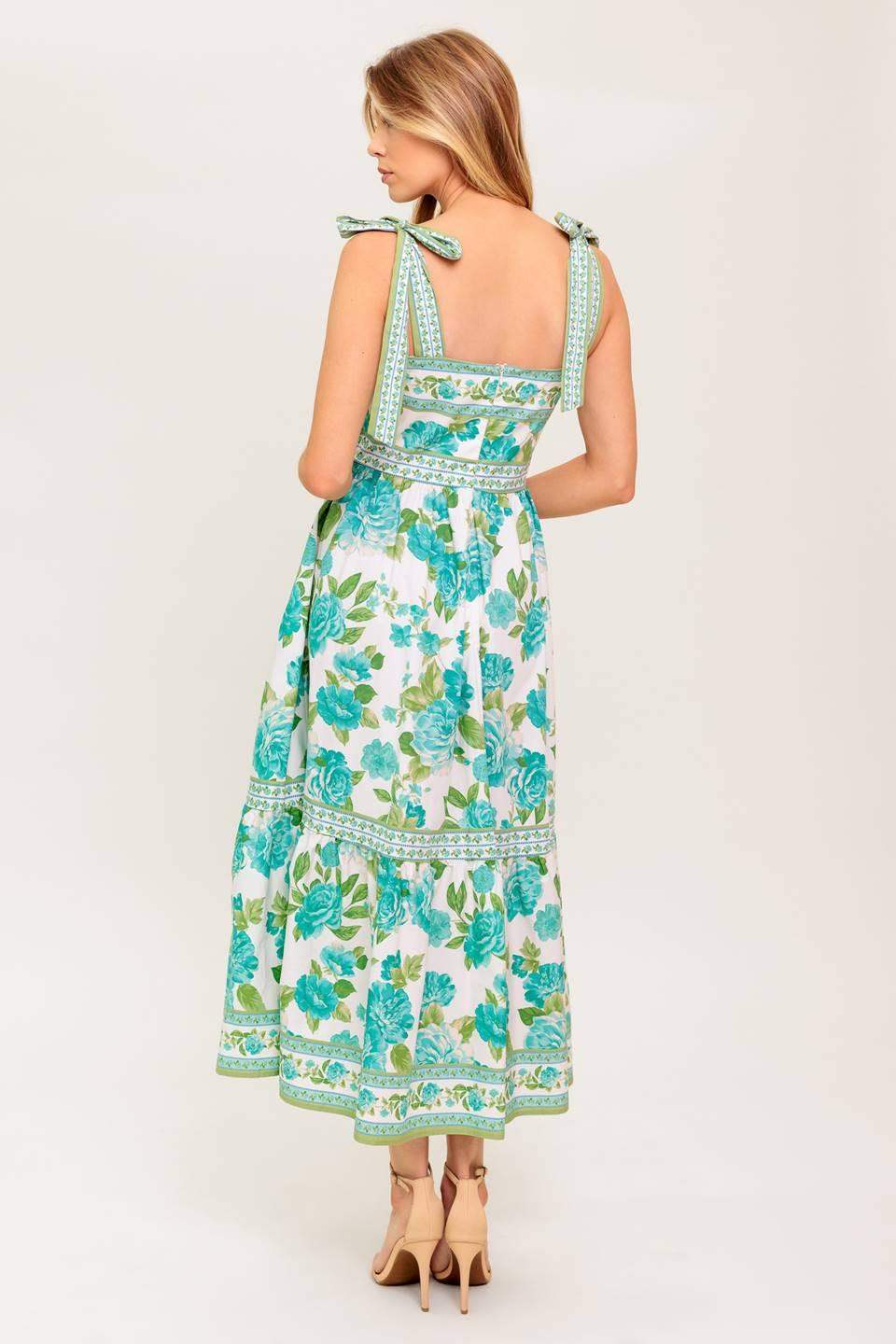 WRITTEN IN THE SKY WOVEN MIDI DRESS - Flying Tomato - Flyclothing LLC