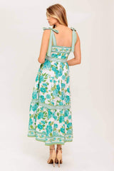 WRITTEN IN THE SKY WOVEN MIDI DRESS - Flying Tomato - Flyclothing LLC