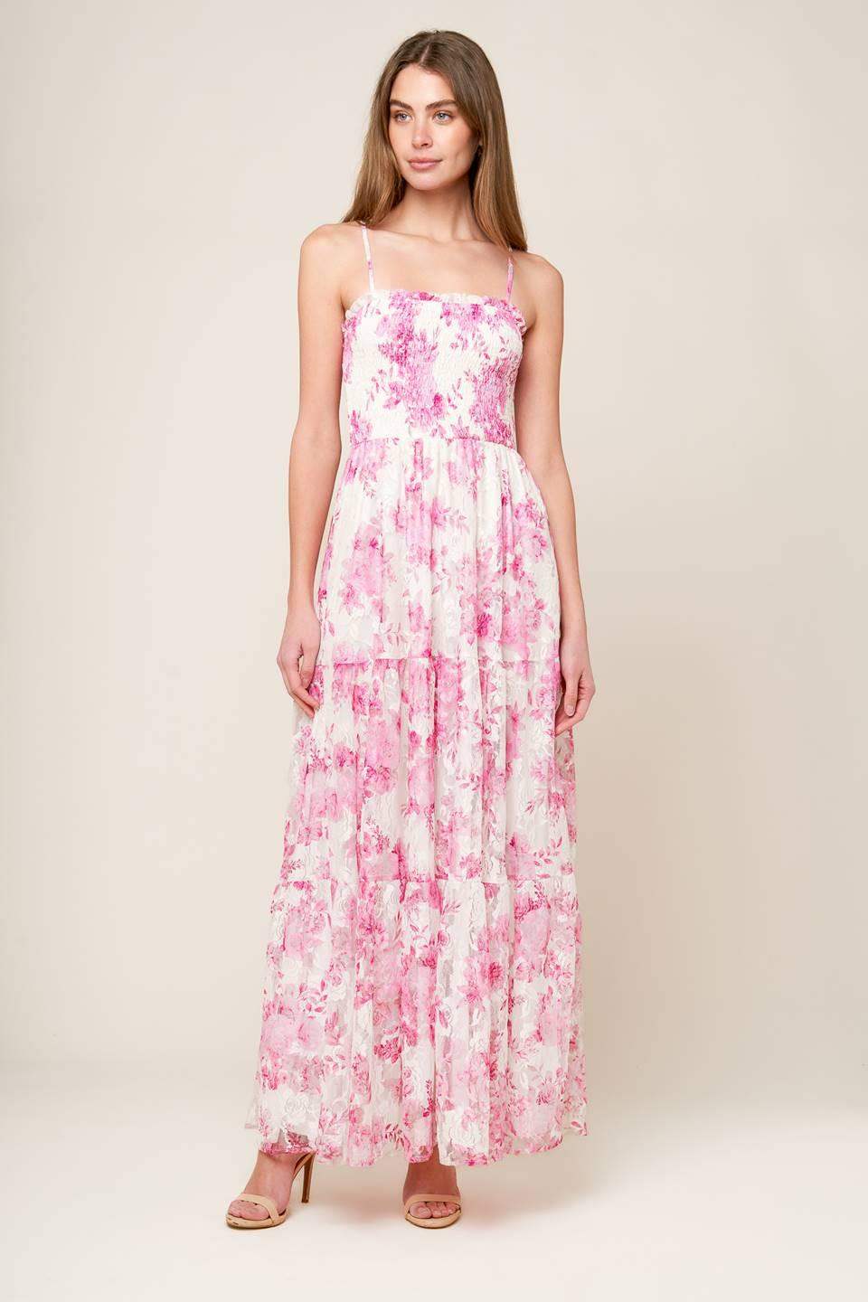 IN THIS MOMENT WOVEN LACE MAXI DRESS - Flying Tomato - Flyclothing LLC