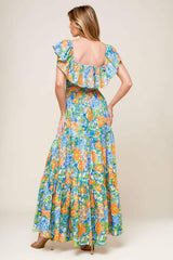 DELIGHTFUL GARDEN PARTY WOVEN MAXI DRESS - Flying Tomato - Flyclothing LLC