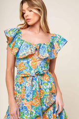 DELIGHTFUL GARDEN PARTY WOVEN MAXI DRESS - Flying Tomato - Flyclothing LLC