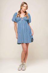 SOMETHING NICE WOVEN MINI DRESS - Flying Tomato - Flyclothing LLC