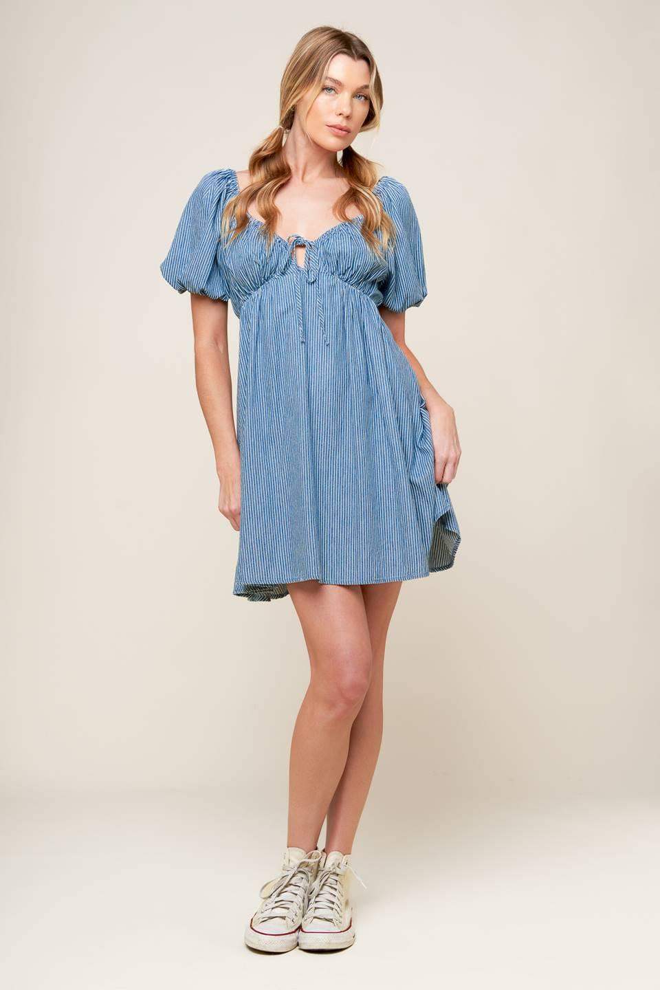 SOMETHING NICE WOVEN MINI DRESS - Flying Tomato - Flyclothing LLC