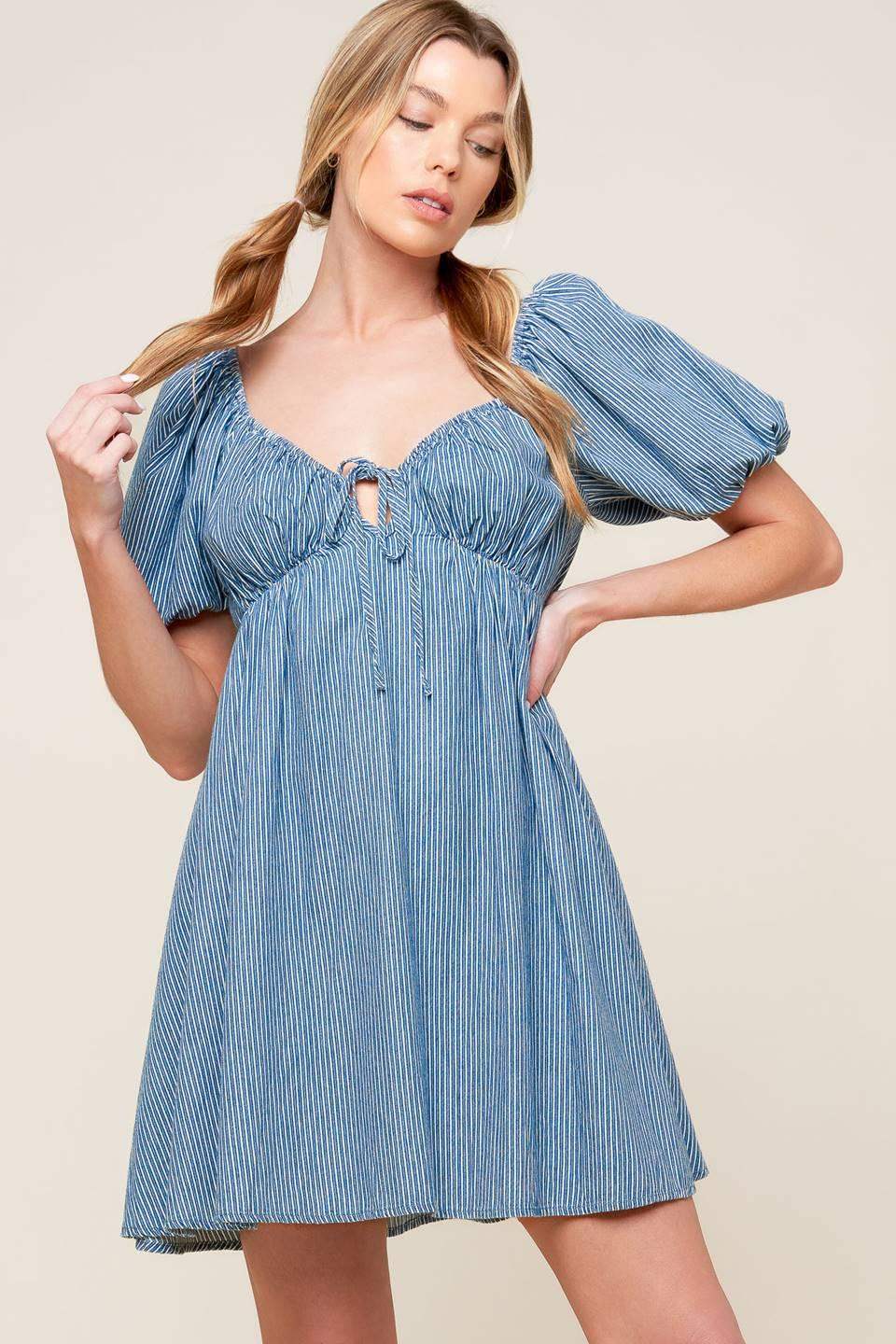 SOMETHING NICE WOVEN MINI DRESS - Flying Tomato - Flyclothing LLC