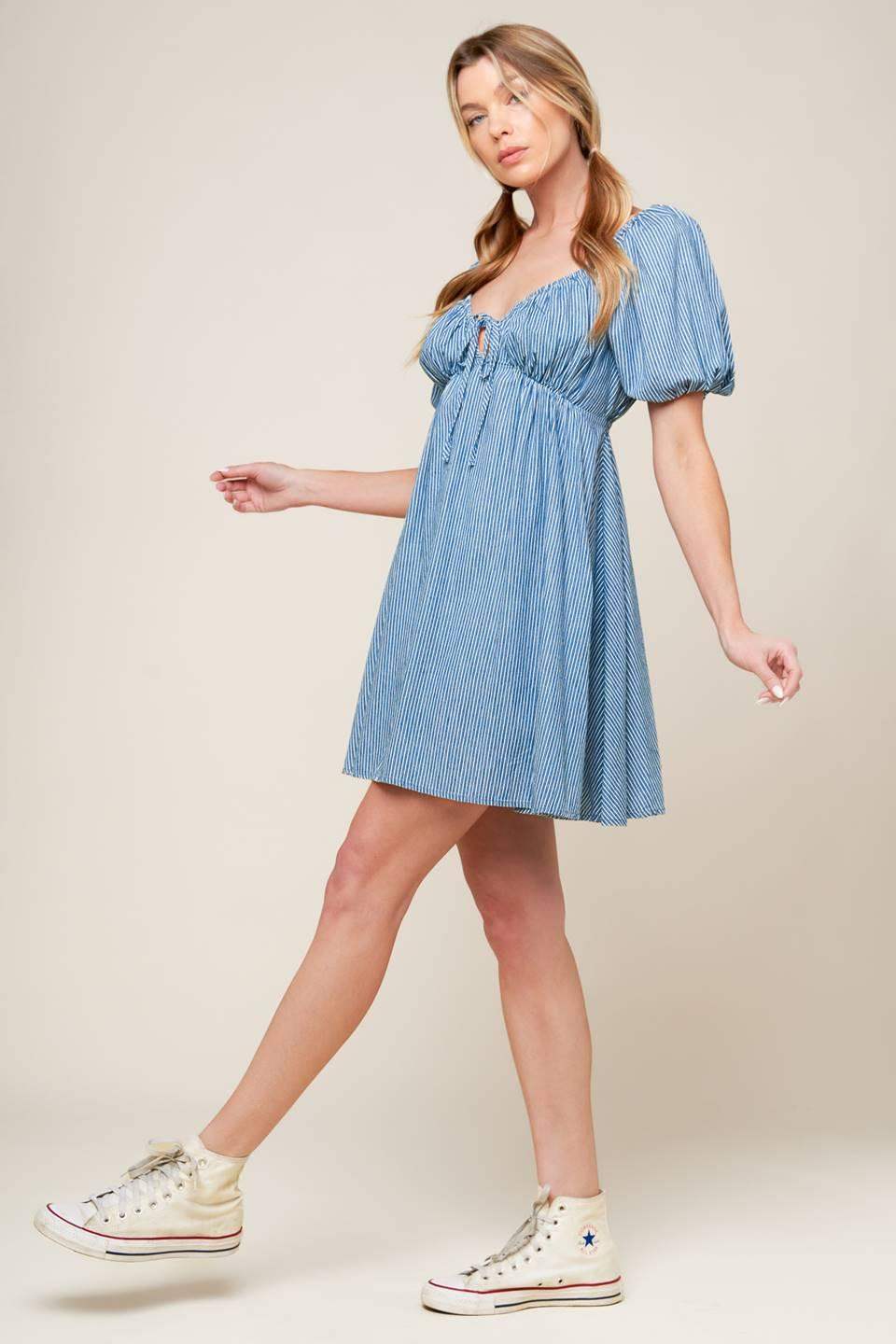 SOMETHING NICE WOVEN MINI DRESS - Flying Tomato - Flyclothing LLC