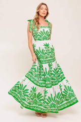 DREAM WALKER OLIVE WOVEN MAXI DRESS - Flying Tomato - Flyclothing LLC