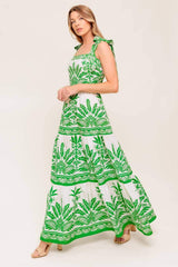 DREAM WALKER OLIVE WOVEN MAXI DRESS - Flying Tomato - Flyclothing LLC