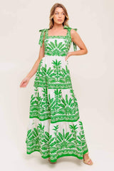 DREAM WALKER OLIVE WOVEN MAXI DRESS - Flying Tomato - Flyclothing LLC