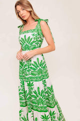 DREAM WALKER OLIVE WOVEN MAXI DRESS - Flying Tomato - Flyclothing LLC