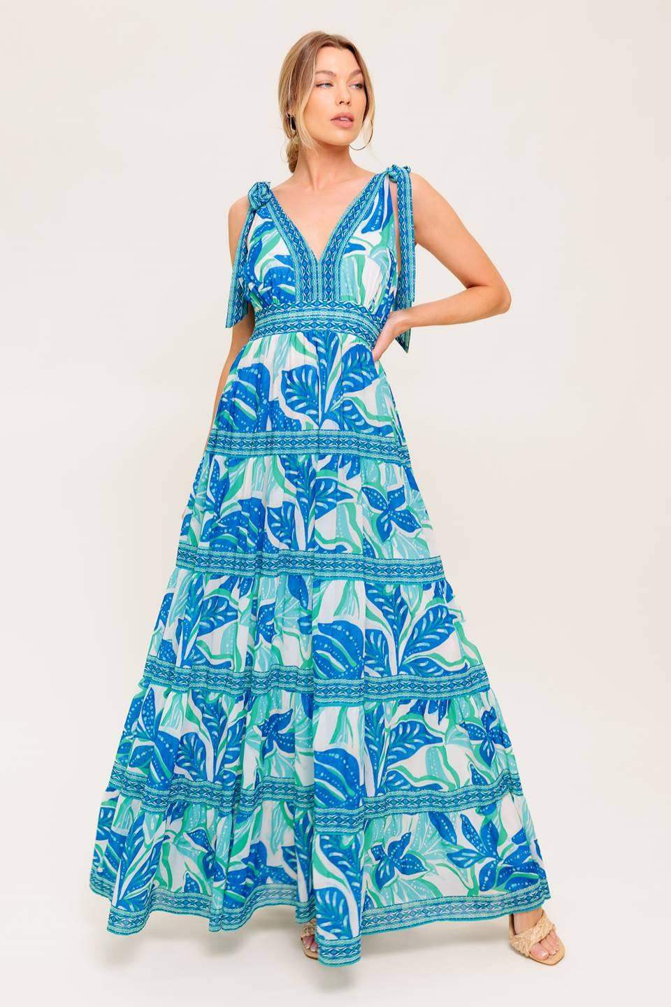 SHOW YOUR LOVE WOVEN MAXI DRESS - Flying Tomato - Flyclothing LLC