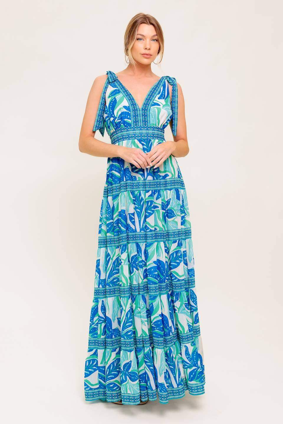SHOW YOUR LOVE WOVEN MAXI DRESS - Flying Tomato - Flyclothing LLC