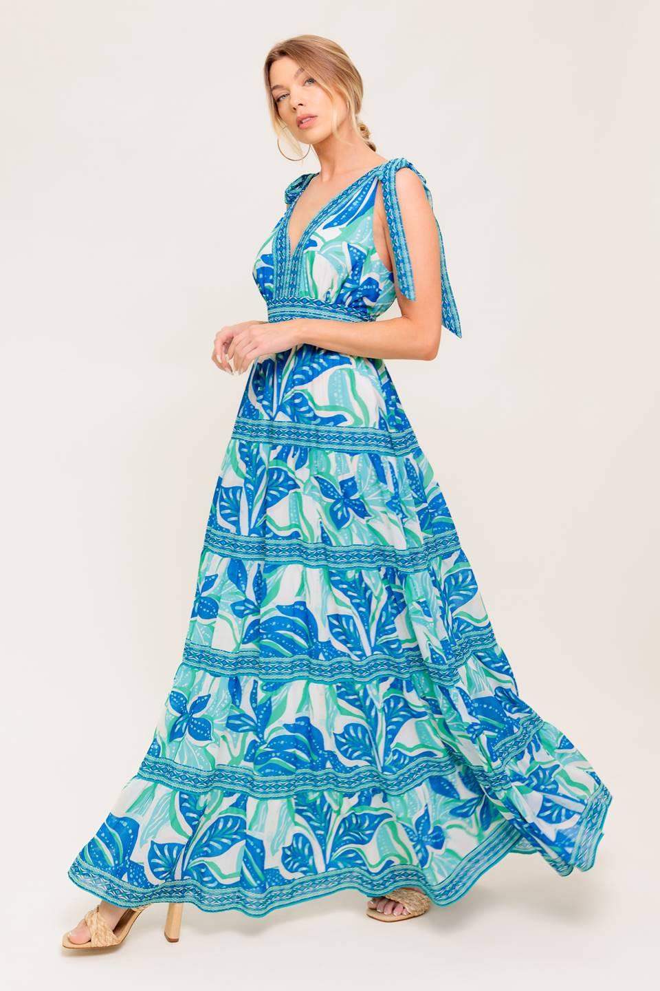 SHOW YOUR LOVE WOVEN MAXI DRESS - Flying Tomato - Flyclothing LLC