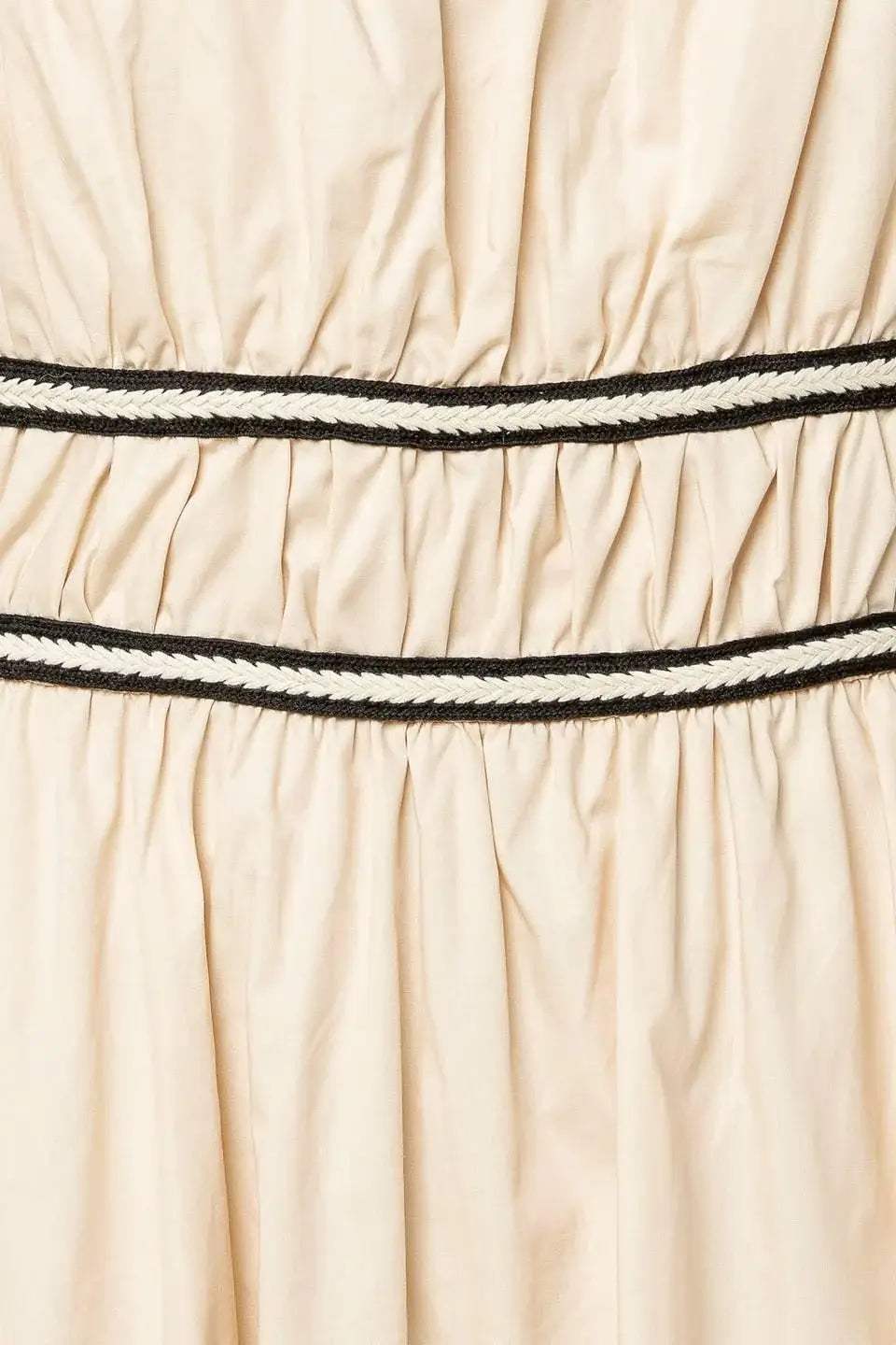 TERRIFIC TIMING CREAM WOVEN MIDI DRESS - Flying Tomato - Flyclothing LLC
