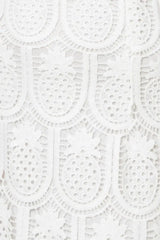 LOVING MENTALITY WHITE WOVEN LACE MIDI DRESS - Flying Tomato - Flyclothing LLC