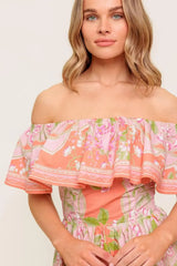 WHISPERING CORAL WOVEN MINI DRESS - Flying Tomato - Flyclothing LLC