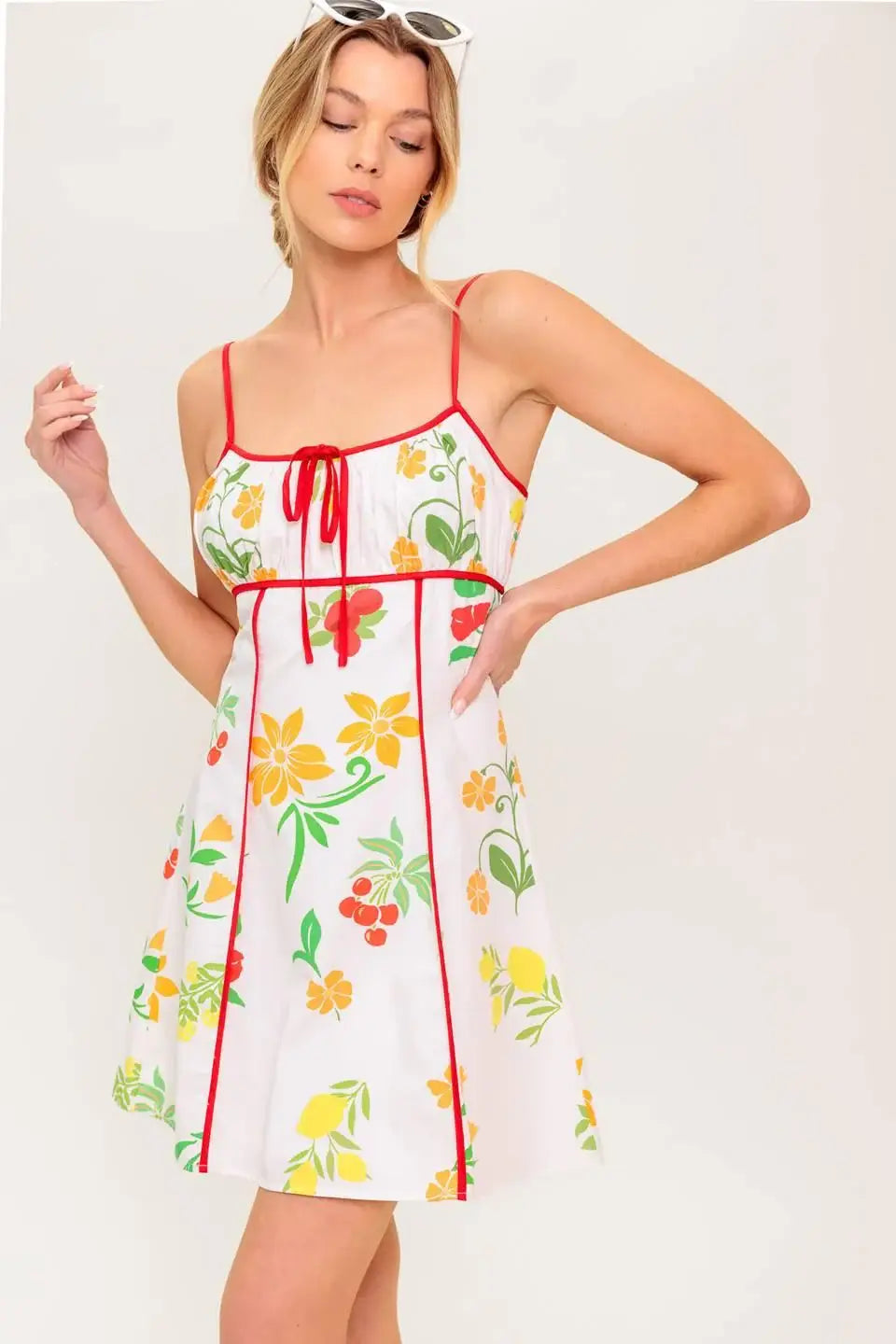 HEART OF GOLD WOVEN MINI DRESS - Flying Tomato - Flyclothing LLC