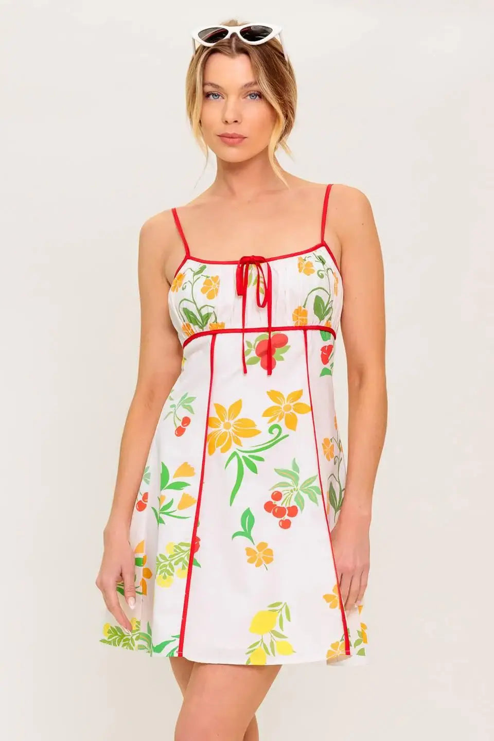 HEART OF GOLD WOVEN MINI DRESS - Flying Tomato - Flyclothing LLC