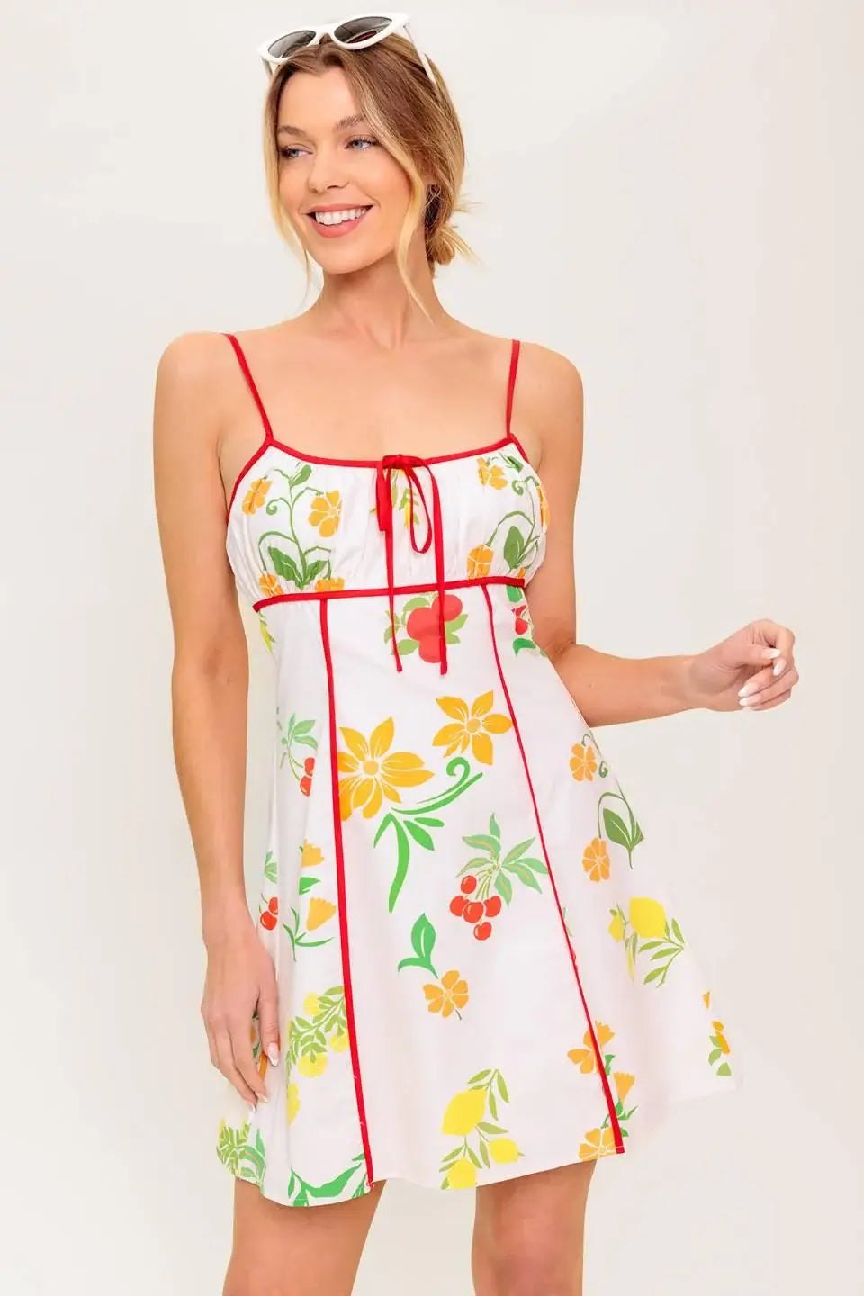 HEART OF GOLD WOVEN MINI DRESS - Flying Tomato - Flyclothing LLC