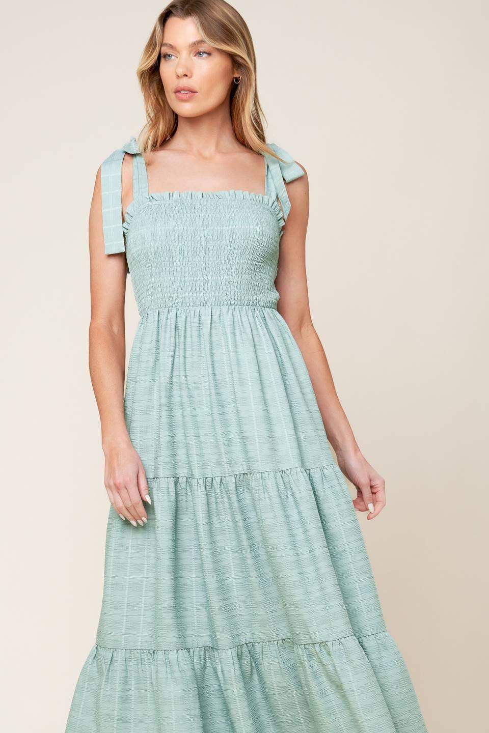 HORIZONS AHEAD WOVEN MAXI DRESS - Flying Tomato - Flyclothing LLC