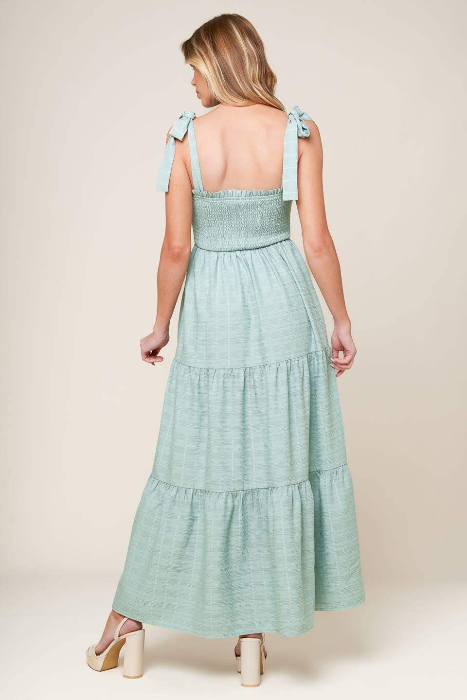 HORIZONS AHEAD WOVEN MAXI DRESS - Flying Tomato - Flyclothing LLC