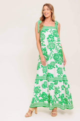 GARDEN TALES WOVEN MAXI DRESS - Flying Tomato - Flyclothing LLC
