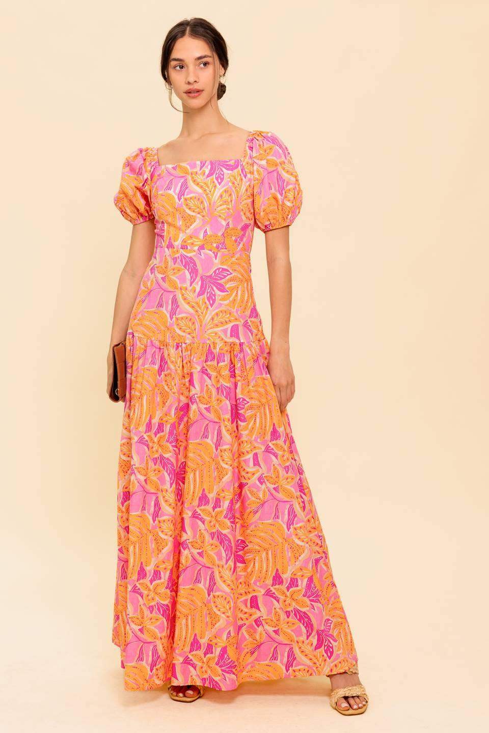 LITTLE LUXURIES WOVEN MAXI DRESS - Flying Tomato - Flyclothing LLC