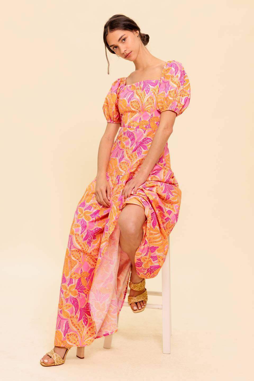 LITTLE LUXURIES WOVEN MAXI DRESS - Flying Tomato - Flyclothing LLC