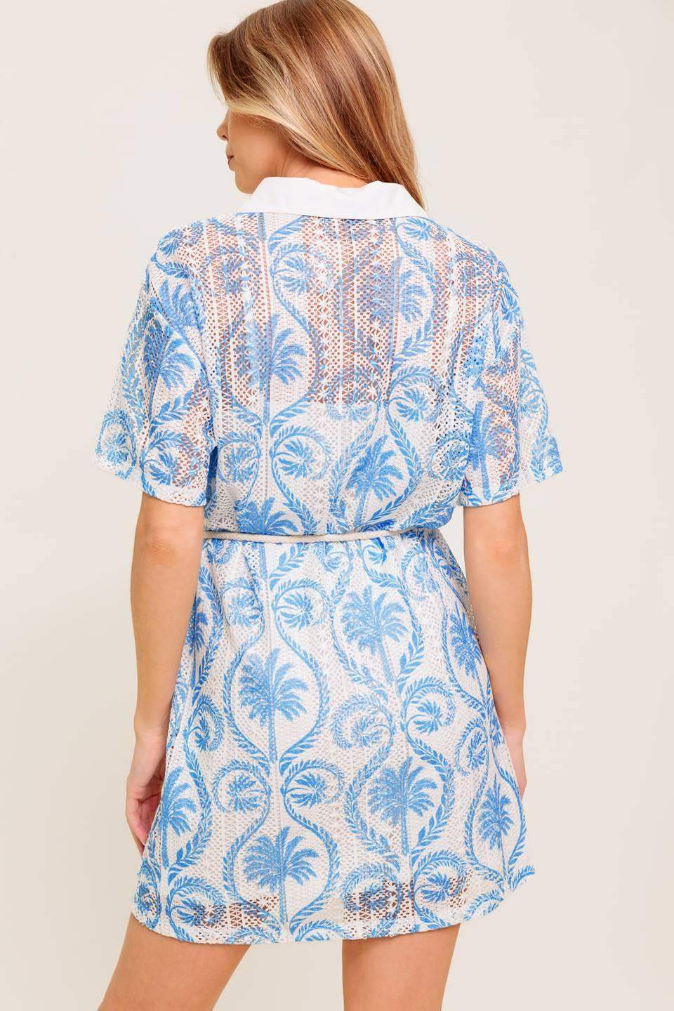 GENTLE SPIRIT WOVEN LACE MINI DRESS - Flying Tomato - Flyclothing LLC