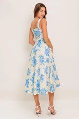 BLUEBELL BREEZE WOVEN MIDI DRESS - Flying Tomato - Flyclothing LLC