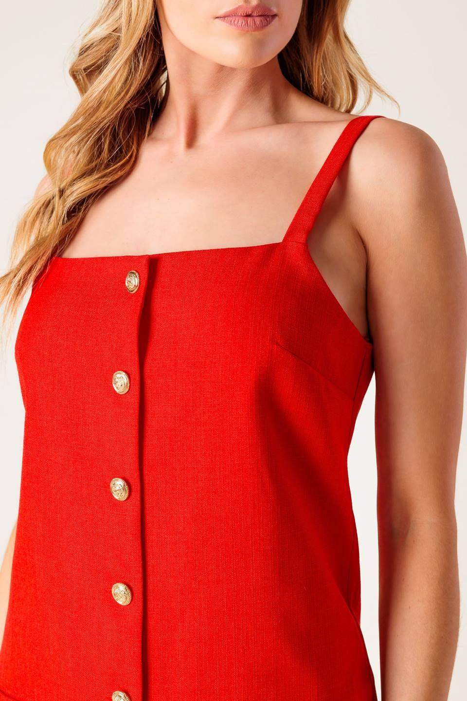 CHASING JOY RED WOVEN MINI DRESS - Flying Tomato - Flyclothing LLC