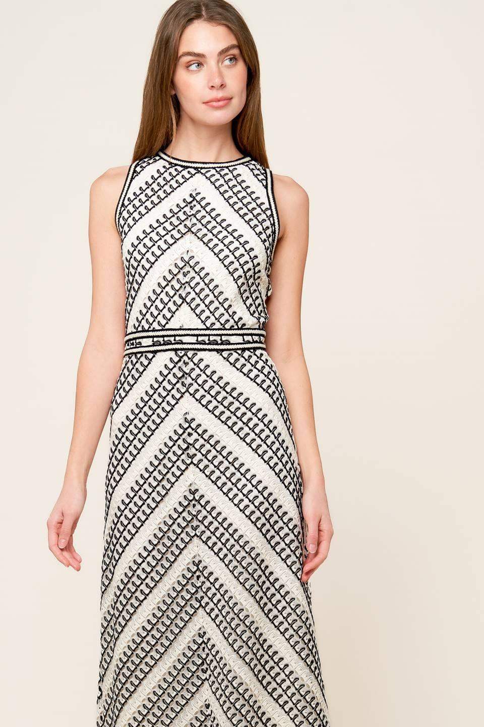 TERRIFIC TIMING CROCHET MIDI DRESS - Flying Tomato - Flyclothing LLC