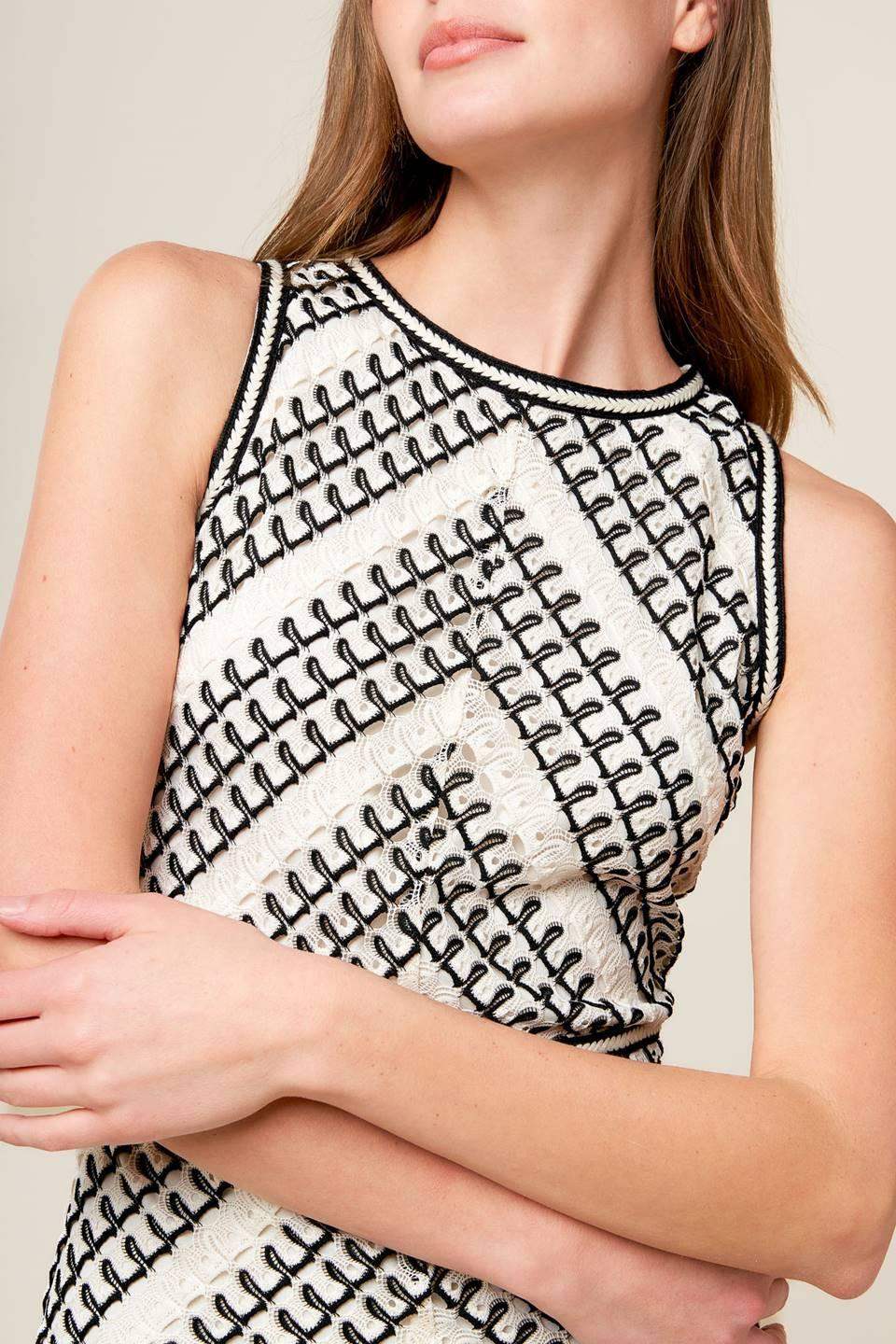 TERRIFIC TIMING CROCHET MIDI DRESS - Flying Tomato - Flyclothing LLC
