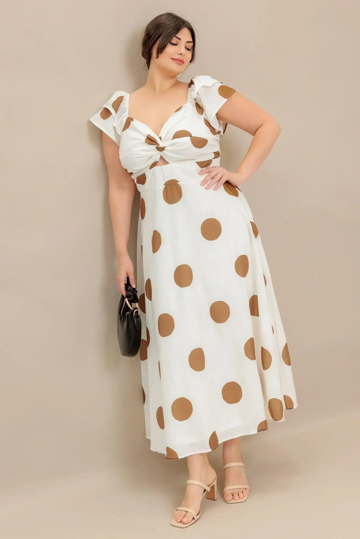 MOJITO MOOD WOVEN MIDI DRESS - Flying Tomato - Flyclothing LLC
