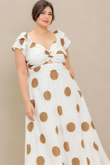 MOJITO MOOD WOVEN MIDI DRESS - Flying Tomato - Flyclothing LLC