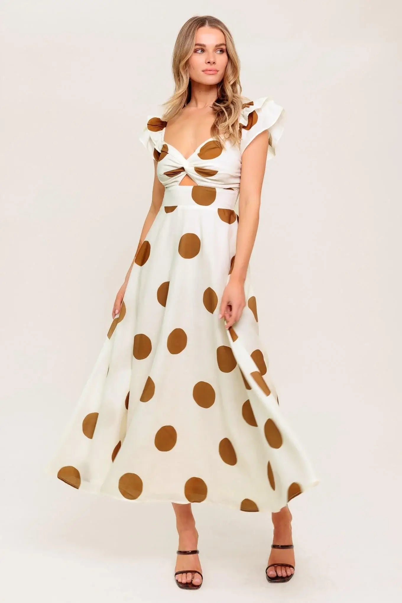 MOJITO MOOD WOVEN MIDI DRESS - Flying Tomato - Flyclothing LLC