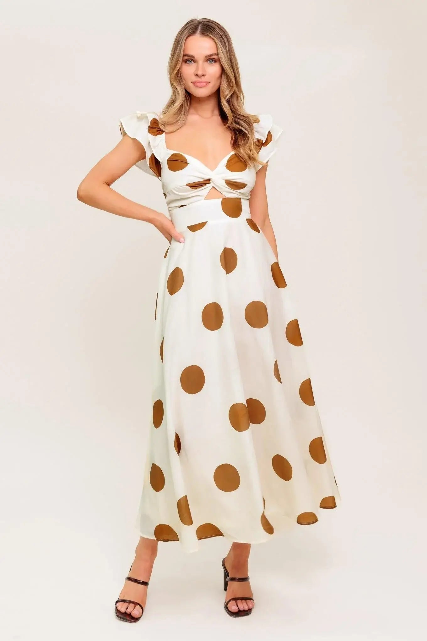 MOJITO MOOD WOVEN MIDI DRESS - Flying Tomato - Flyclothing LLC