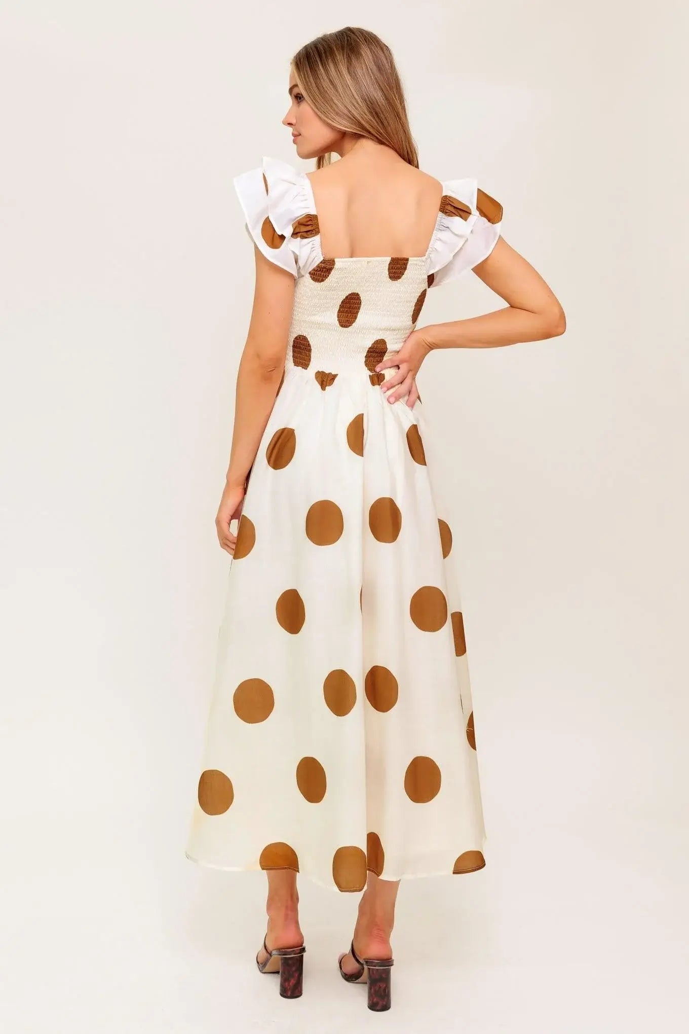 MOJITO MOOD WOVEN MIDI DRESS - Flying Tomato - Flyclothing LLC