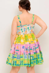 OUT OF OFFICE GREEN WOVEN MINI DRESS - Flying Tomato - Flyclothing LLC